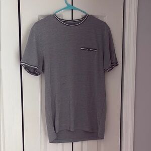 Denim & Flower Gray Short Sleeve Tee